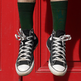 Meias Orgânicas Lisa – Verde