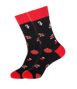 Meias de Natal "Black with Candy Canes and more"