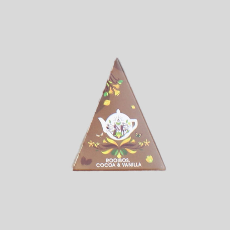 Pirâmides de Chá Chocolate Rooibos e Baunilha
