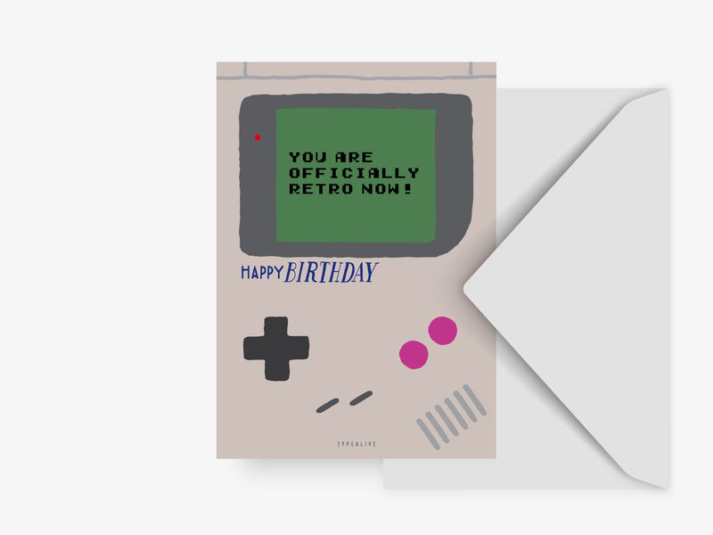 Postal "You Are Officially Retro Now!"