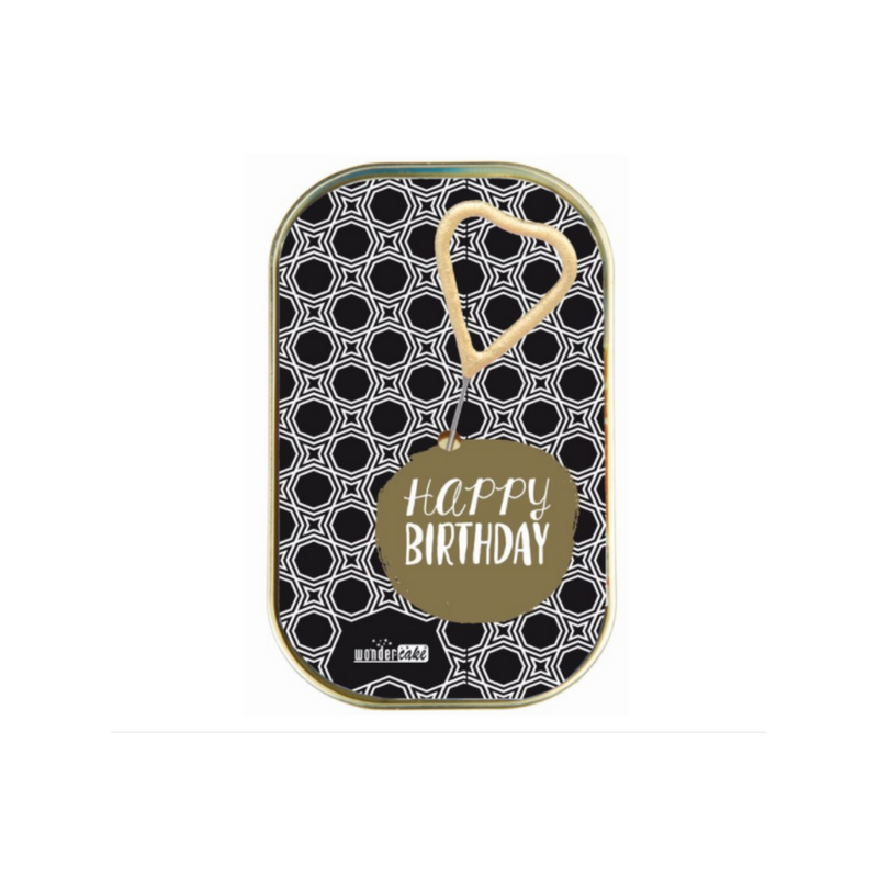 Bolo (Wondercake) Happy Birthday gold dot