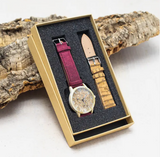 Relógio Unissexo em Cortiça Natural (2 Pulseiras)