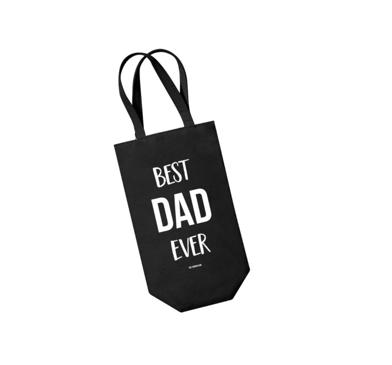 Saco para Garrafa de Vinho Best Dad Ever - black
