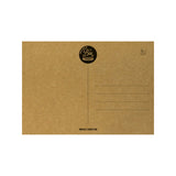 Postal "We go together like wine & cheese"