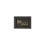 Decoração de Madeira em Filigrama - I Love You