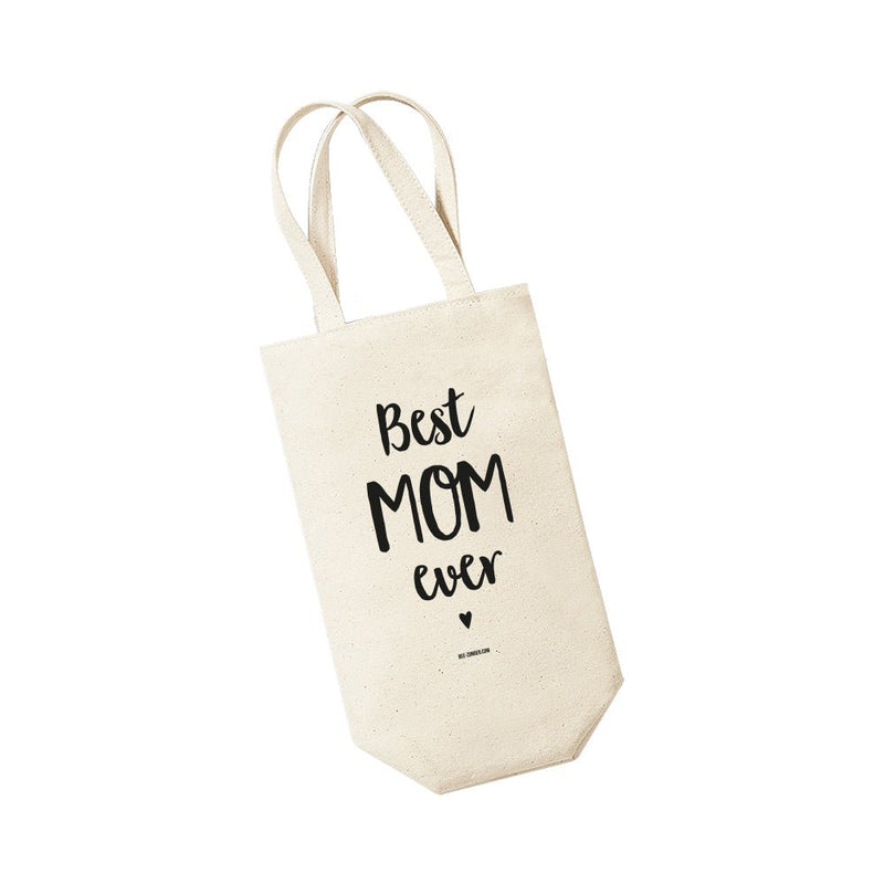 Saco para Garrafa de Vinho Best Mom Ever - White