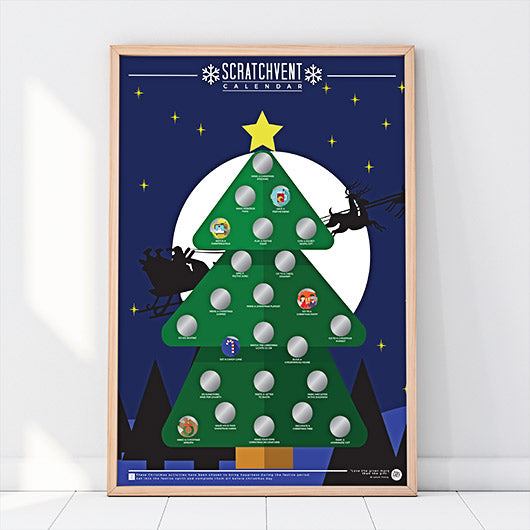 Poster para raspar: Calendário do Advento