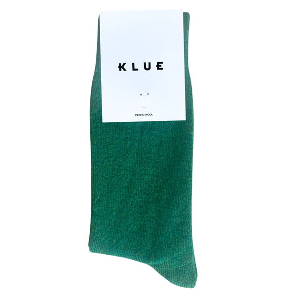 Meias de Lã Merino Lisa – Verde Floresta
