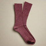 Meias de Lã & Seda Dust Star (Burgundy)