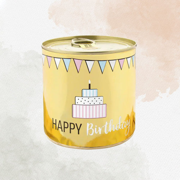 Bolo de Aniversário Brownie Happy Birthday Gold