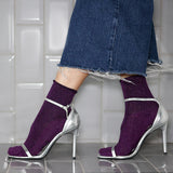 Meias Glitter em Lyocell Ecológico – Roxo
