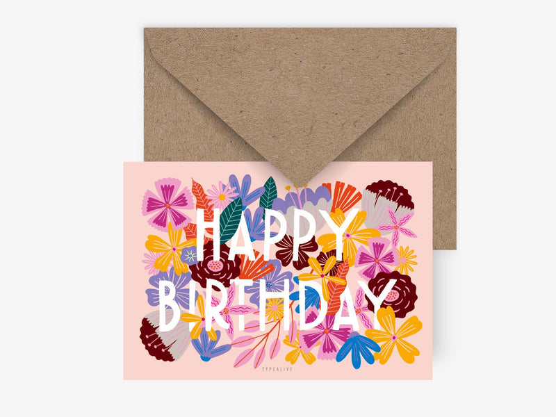 Postal Bloomy Birthday