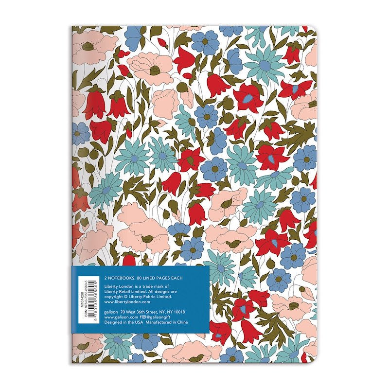 Pack de 2 Cadernos Liberty Floral Writer’s Notebook Set