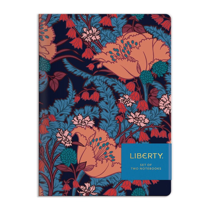 Pack de 2 Cadernos Liberty Floral Writer’s Notebook Set