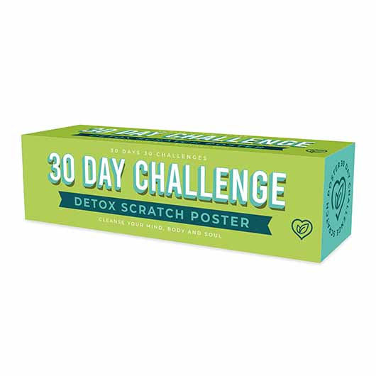 Poster para raspar: Desafio de 30 Dias Detox