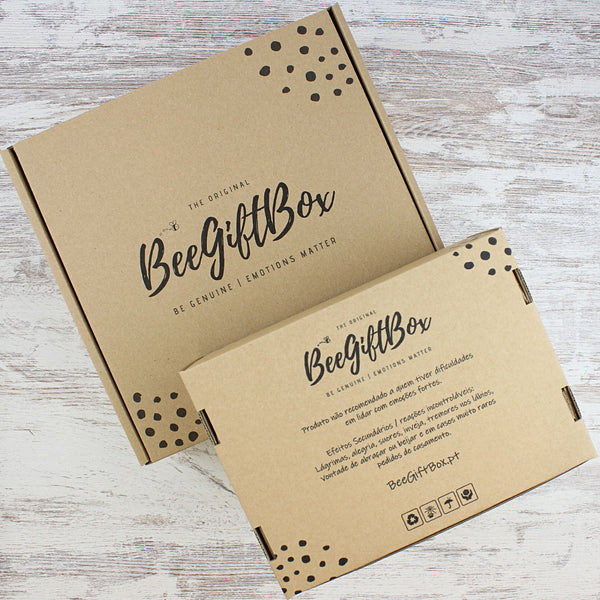 Embalagem: Caixa de Envio BeeGiftBox (1ª Unidade)